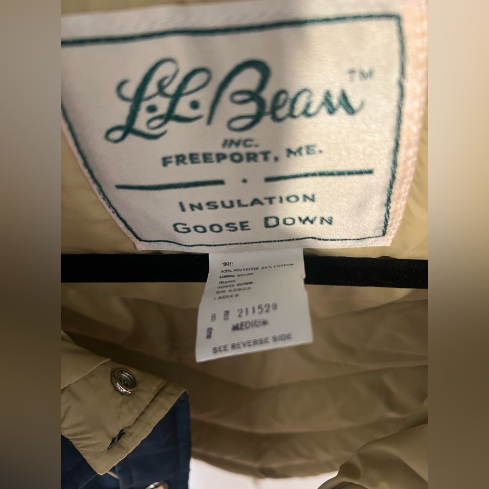 Vintage LLBean Goose Down vest 1960s/1970s, womens’ size M - Picture 8 of 11